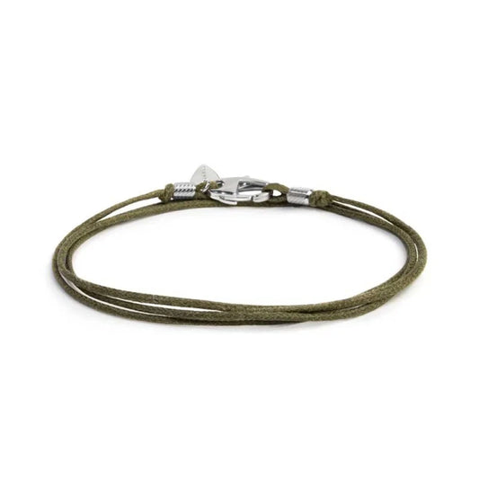 Bracciale trafromabile collana Marlù con cordino verde REGOLABILE