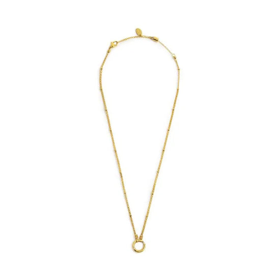 Collana catena Marlù Vision in acciaio pvd oro moschettone MISURA UNICA