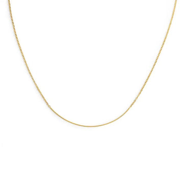Collana catena Marlù Vision in acciaio pvd oro filo rigido MISURA UNICA