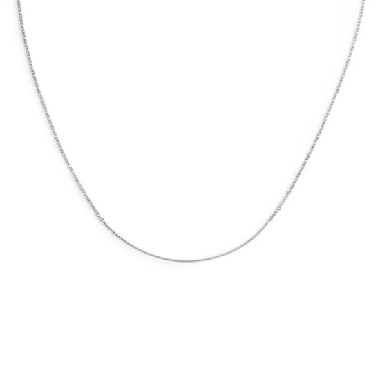Collana catena Marlù Vision in acciaio con filo rigido MISURA UNICA