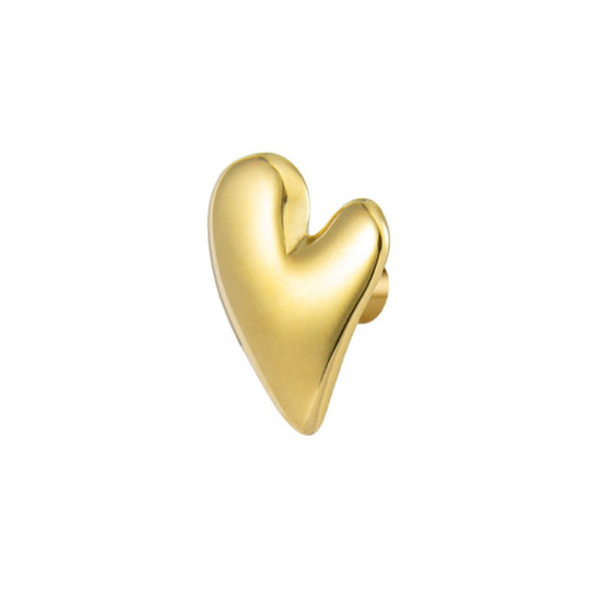 Orecchini a perno a forma di cuore in oro 9 kt, da donna, in Orecchini a perno a forma di cuore in oro 9 kt, da donna, in