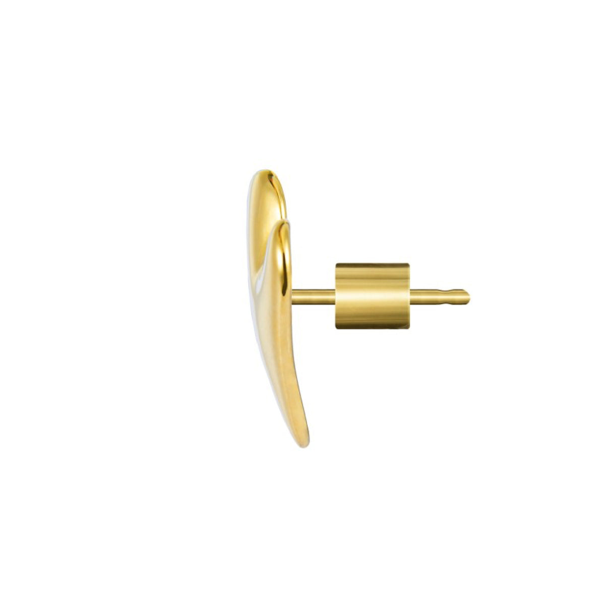 Orecchino Singolo (1 Pezzo) Oro 333 A Creolo - Uomo/Donna - Diametro 9 Mm - NKlaus - Foto 2
