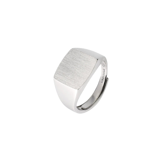 Anello regolabile Mabina Uomo in argento 925 satinato Regolabile dalla 19 alla 27