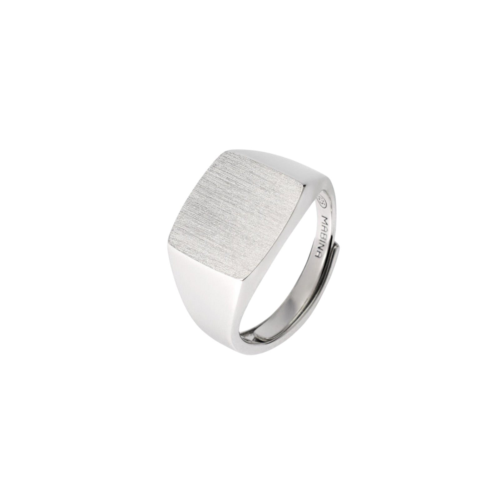 Anello regolabile Mabina Uomo in argento 925 satinato Regolabile dalla 19 alla 27