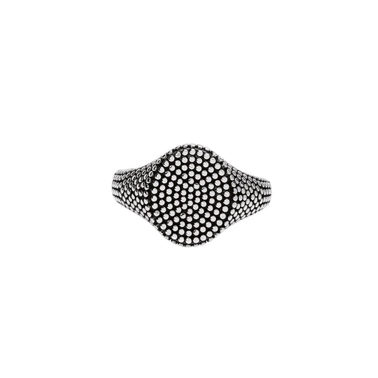 Anello chevalier Mabina Fortnight  in argento borchie da uomo Regolabile dalla 19 alla 27