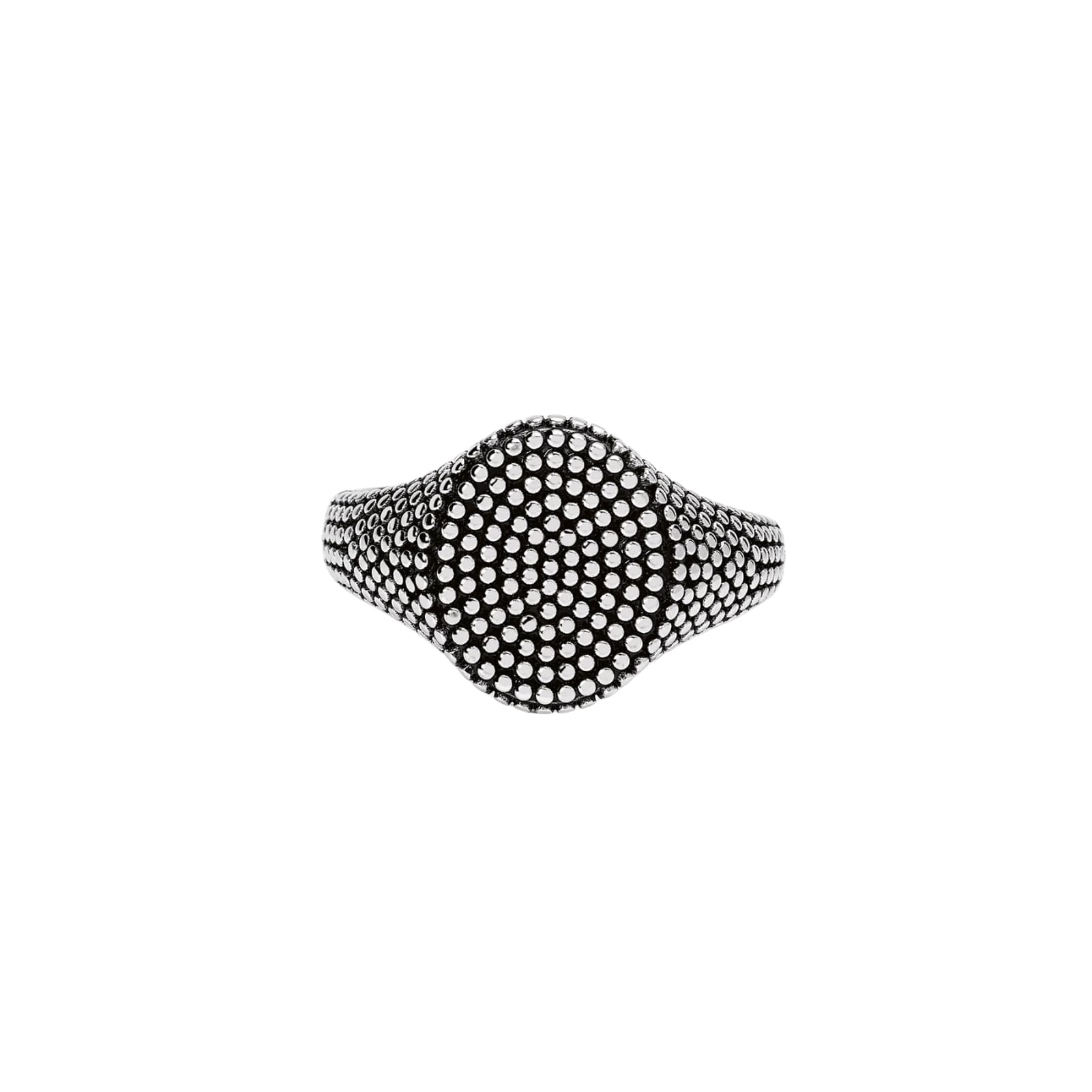 Anello chevalier Mabina Fortnight  in argento borchie da uomo Regolabile dalla 19 alla 27