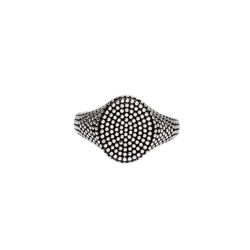 Anello chevalier Mabina Fortnight  in argento borchie da uomo Regolabile dalla 19 alla 27
