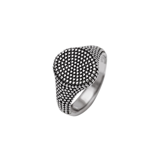 Anello chevalier Mabina Fortnight  in argento borchie da uomo Regolabile dalla 19 alla 27