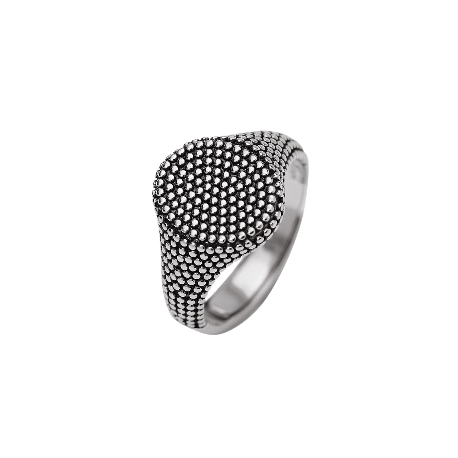 Anello chevalier Mabina Fortnight  in argento borchie da uomo Regolabile dalla 19 alla 27