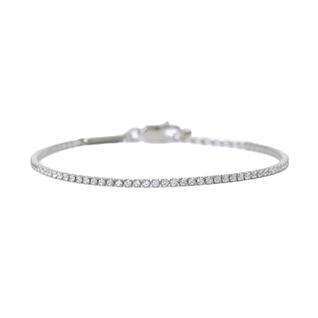 bracciale tennis mabina uomo in argento 925 e zirconi bianchi 533724