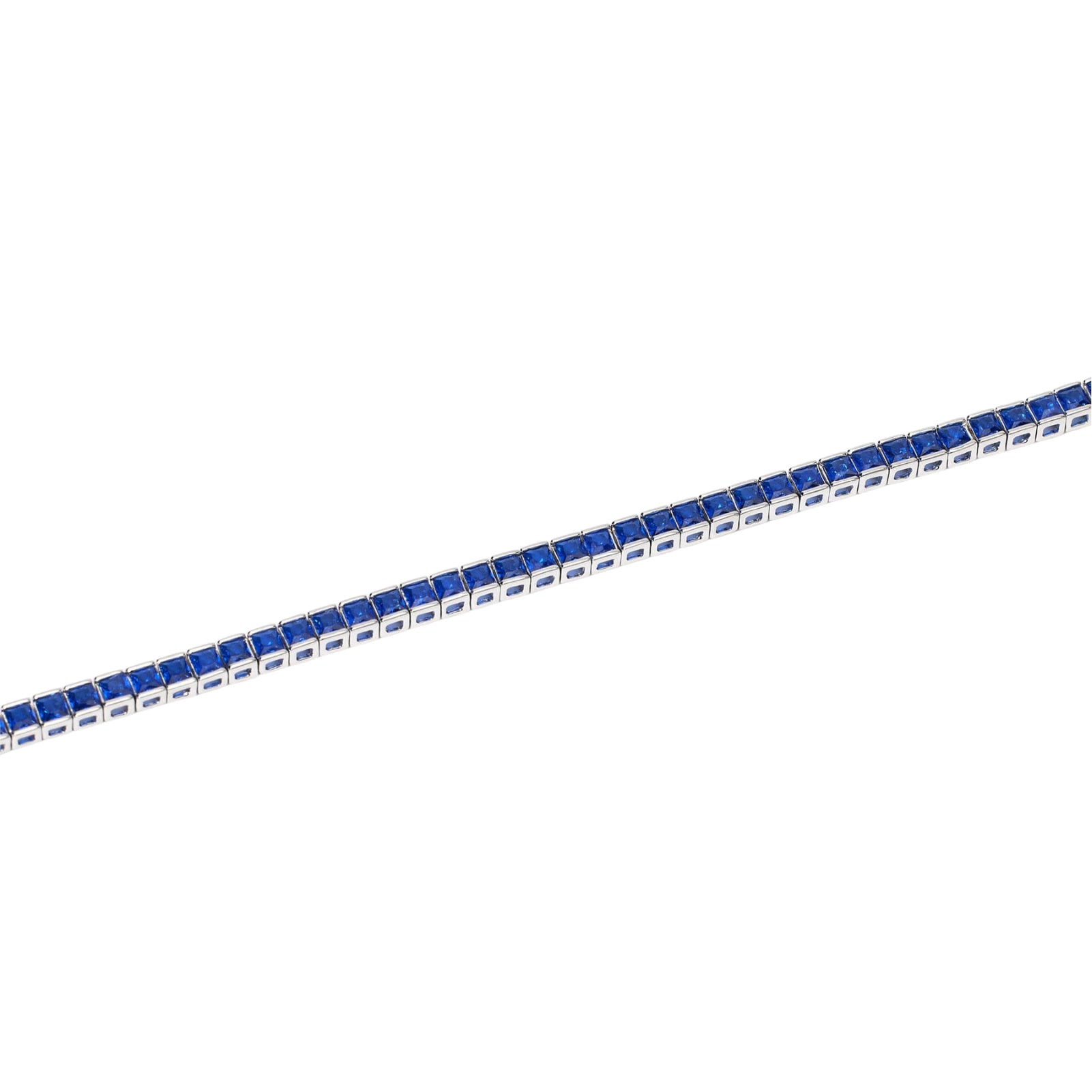 Bracciale tennis Mabina Uomo in argento 925 con zirconi blu Regolabile 18-20 cm