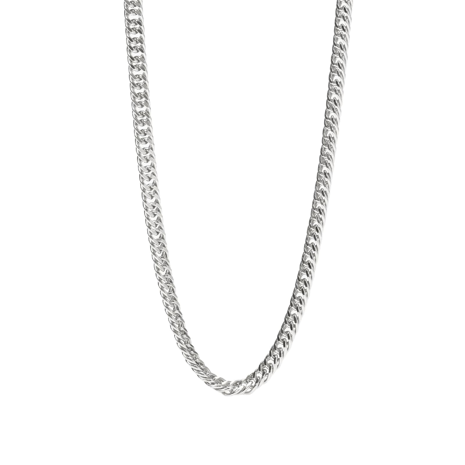 Collana Mabina da uomo in argento catena groumette diamantata MISURA UNICA