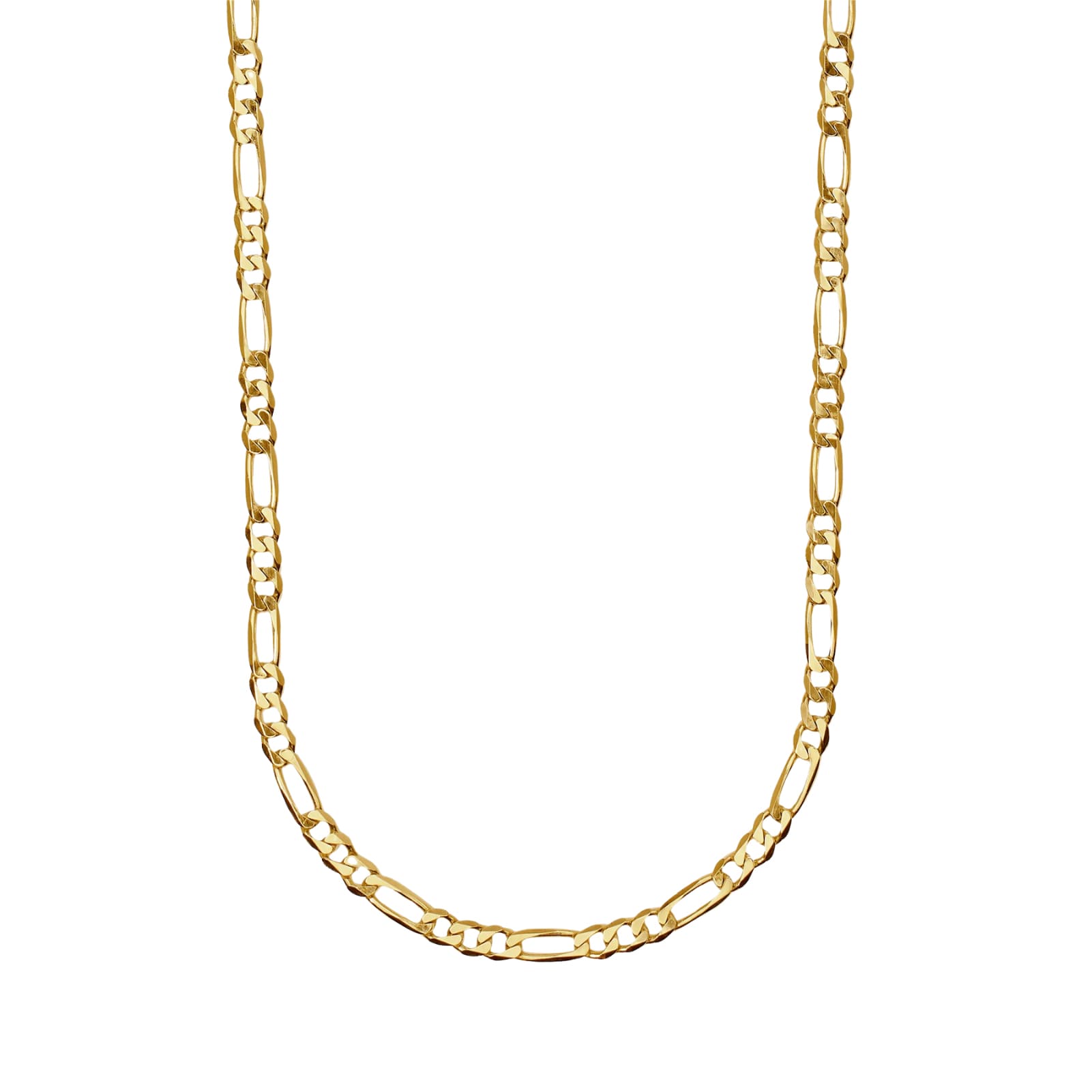 Collana catena figaro Mabina Uomo in argento dorato MISURA UNICA