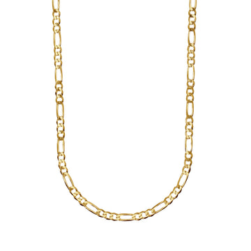 Collana catena figaro Mabina Uomo in argento dorato MISURA UNICA