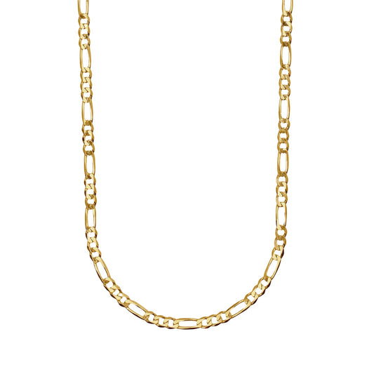 Collana catena figaro Mabina Uomo in argento dorato MISURA UNICA