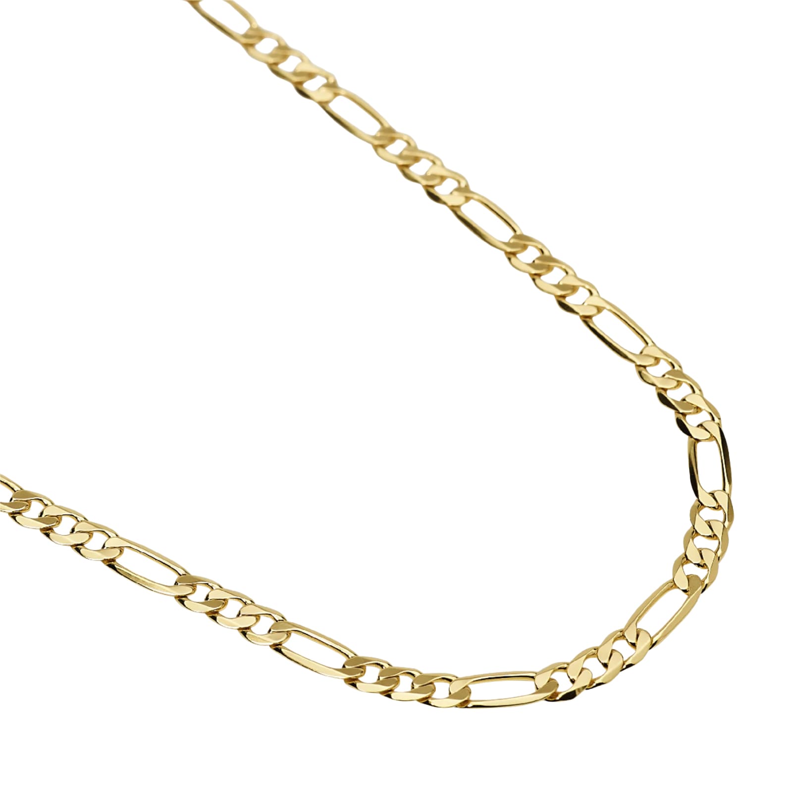 Collana catena figaro Mabina Uomo in argento dorato MISURA UNICA