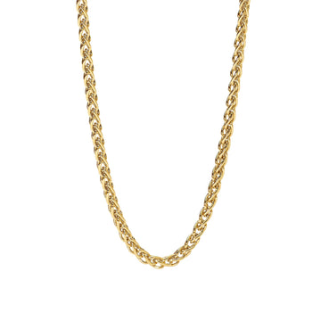Collana catena spiga Mabina Uomo in argento dorato MISURA UNICA