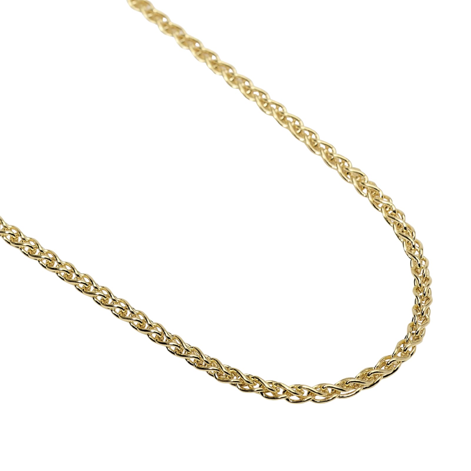 Collana catena spiga Mabina Uomo in argento dorato MISURA UNICA