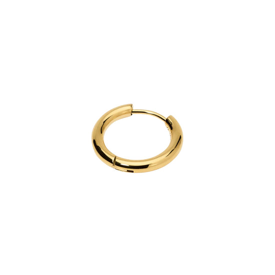Mono orecchino a cerchio Mabina in argento pvd oro da uomo MISURA UNICA