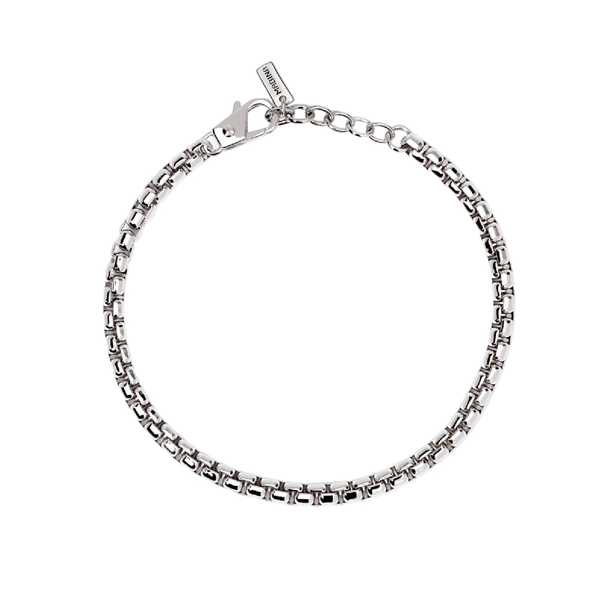 Bracciale catena veneta Mabina Uomo in bronzo rodiato 21 cm