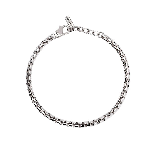 Bracciale catena veneta Mabina Uomo in bronzo rodiato 21 cm