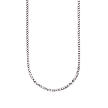 Collana catena franco Mabina in bronzo rodiato da uomo MISURA UNICA