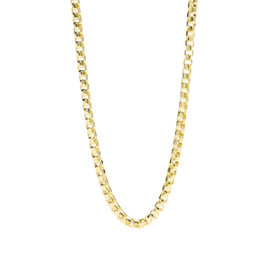 Collana catena veneta Mabina Uomo in bronzo placcato oro MISURA UNICA