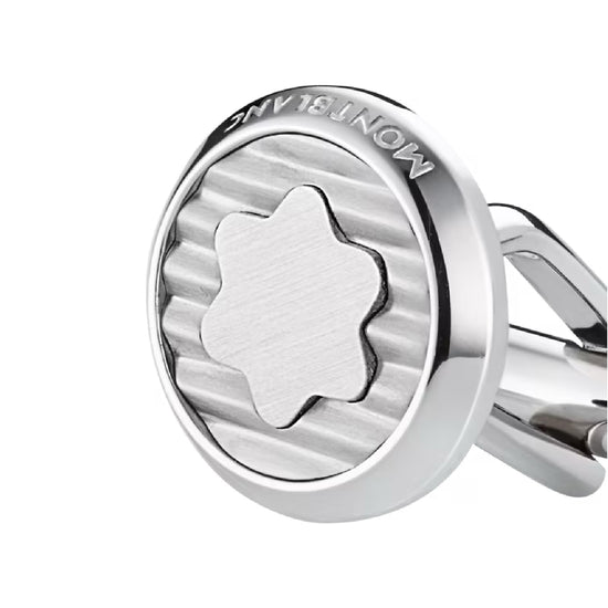 Gemelli Montblanc Urban Spirit in acciaio rotondi con marchio MISURA UNICA