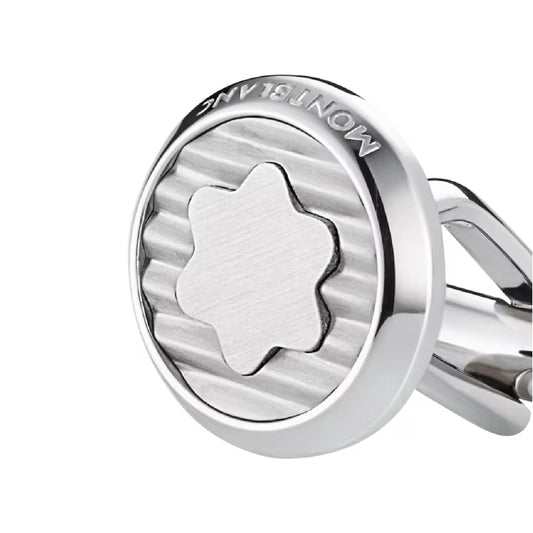 Gemelli Montblanc Urban Spirit in acciaio rotondi con marchio MISURA UNICA