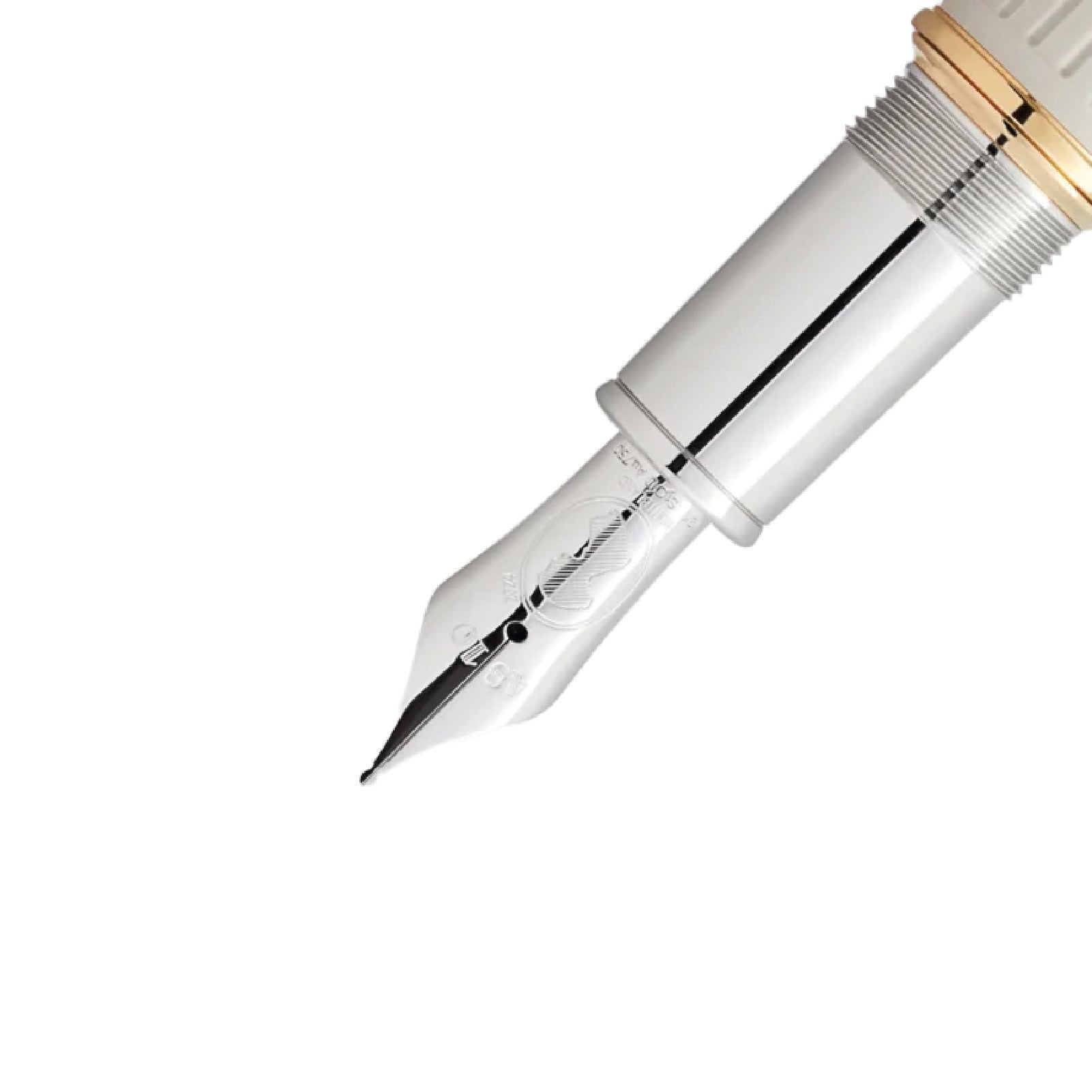 Penna stilografica Montblanc colore bianco e blu jeans unisex MB.130672