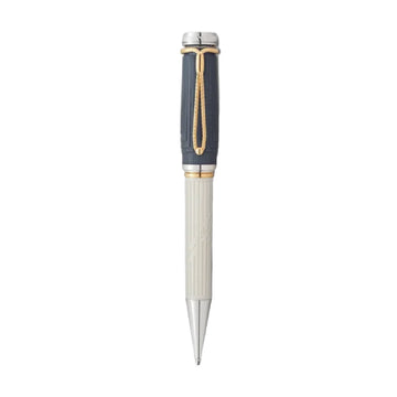 Penna a sfera Montblanc colore bianco e blu jeans unisex MB.130674