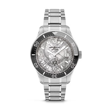 Orologio automatico Montblanc Iced Sea in acciaio e grigio MISURA UNICA