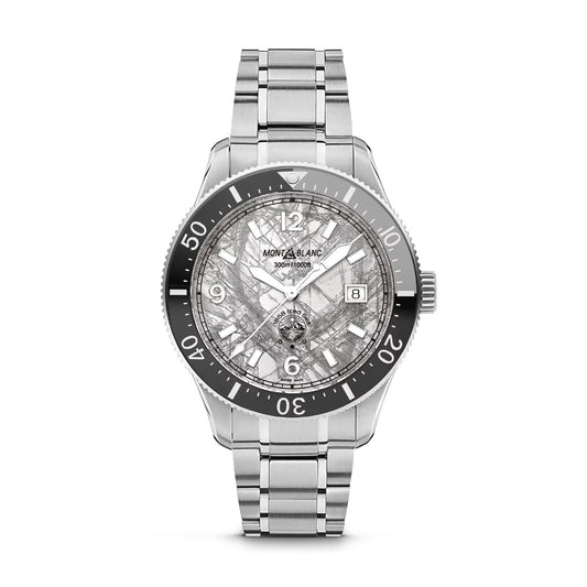 Orologio automatico Montblanc Iced Sea in acciaio e grigio MISURA UNICA