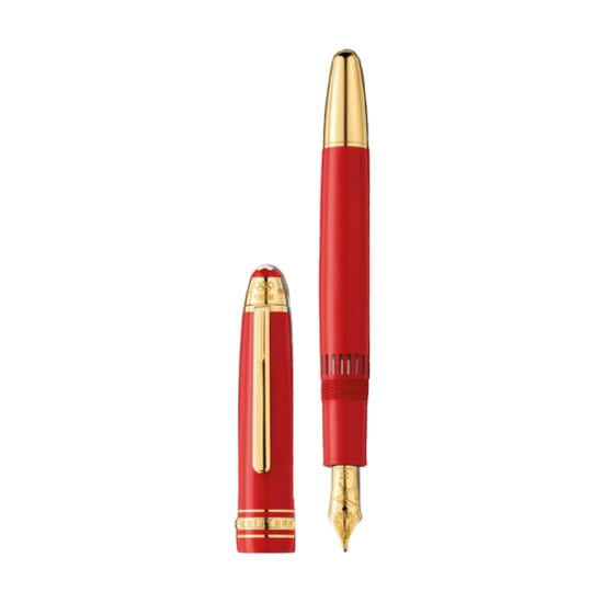 Penna stilografica Montblanc di colore rosso e oro unisex MB.131359
