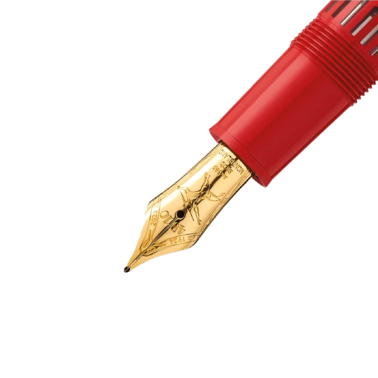 Penna stilografica Montblanc di colore rosso e oro unisex MB.131359