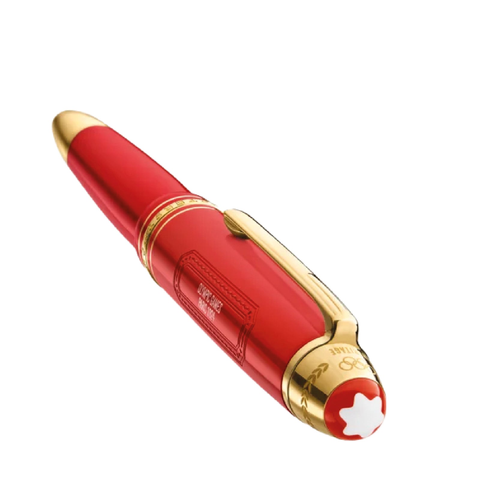 Penna stilografica Montblanc di colore rosso e oro unisex MB.131359