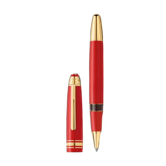 Penna roller Montblanc di colore rosso e oro unisex MB.131360