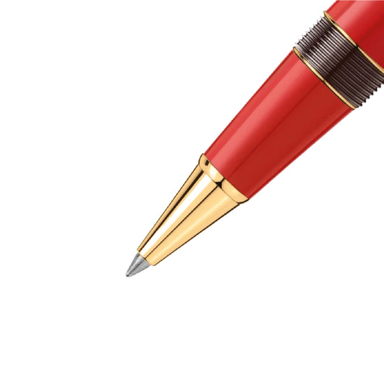 Penna roller Montblanc di colore rosso e oro unisex MB.131360