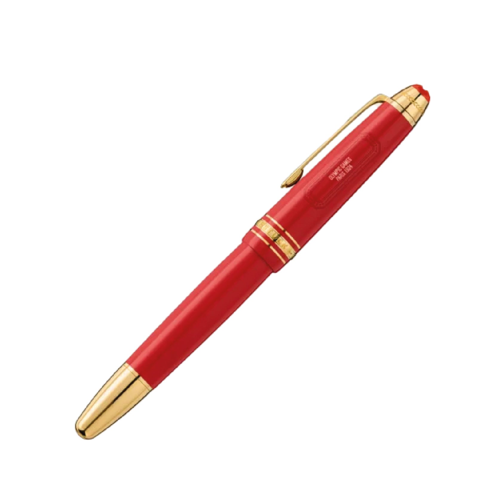 Penna roller Montblanc di colore rosso e oro unisex MB.131360