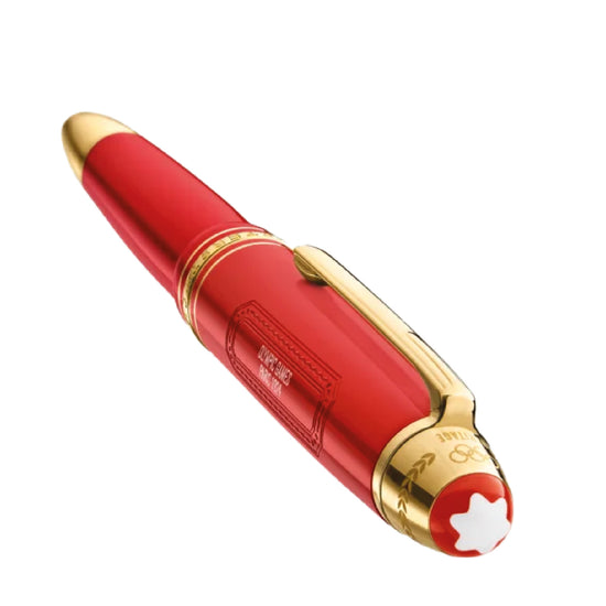Penna roller Montblanc di colore rosso e oro unisex MB.131360