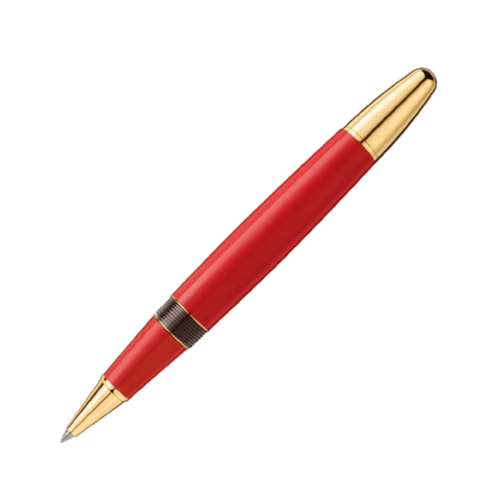 Penna roller Montblanc di colore rosso e oro unisex MB.131360