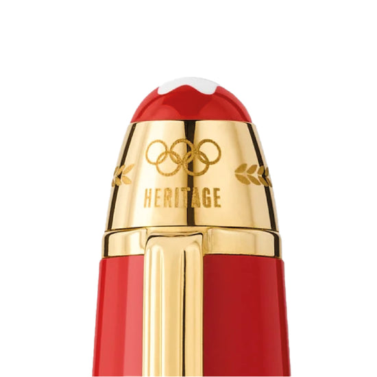 Penna roller Montblanc di colore rosso e oro unisex MB.131360