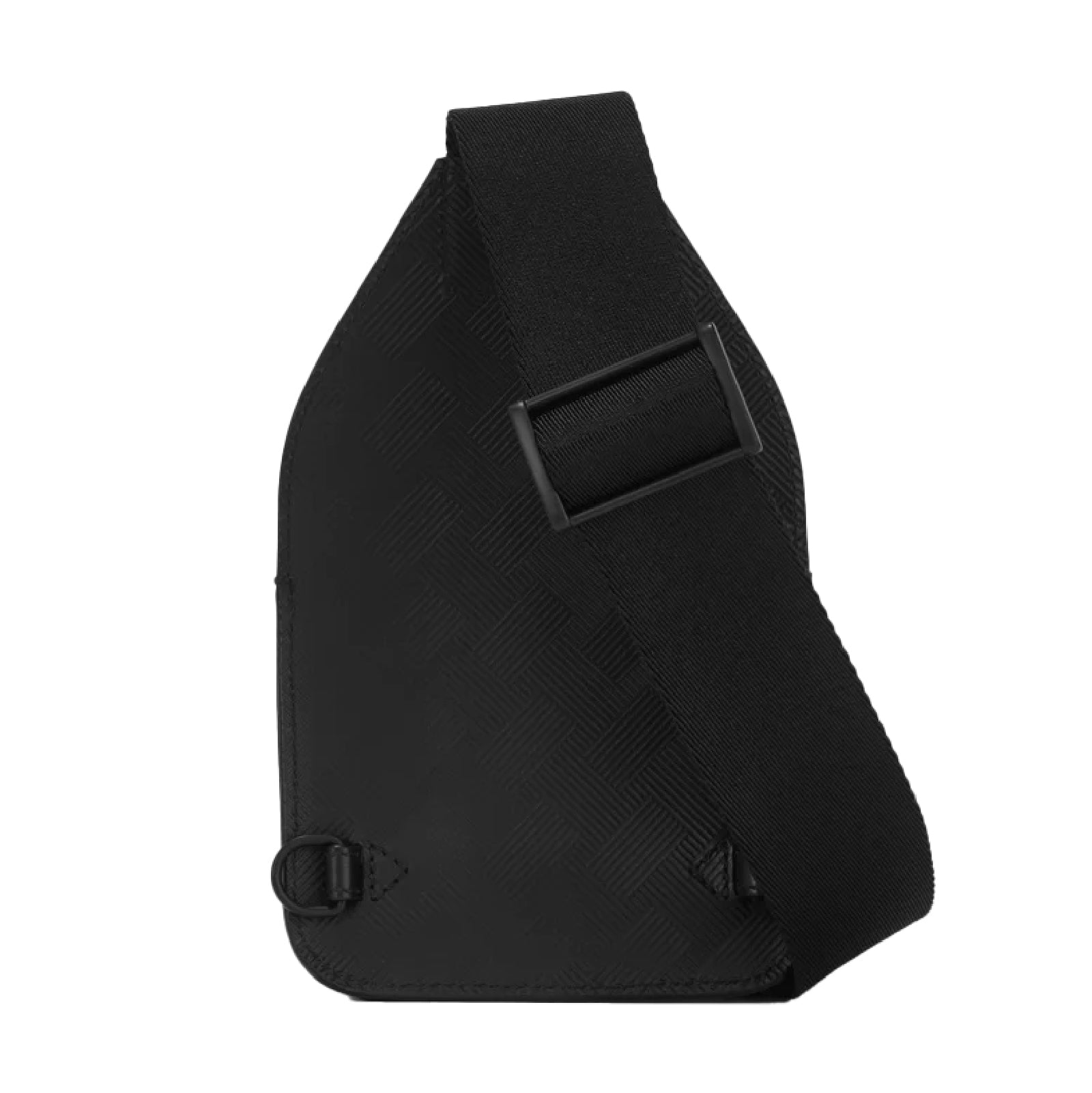 Mini tracolla Montblanc in pelle di colore nero unisex MB.131758