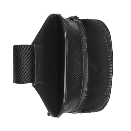 Mini tracolla Montblanc in pelle di colore nero unisex MB.131758