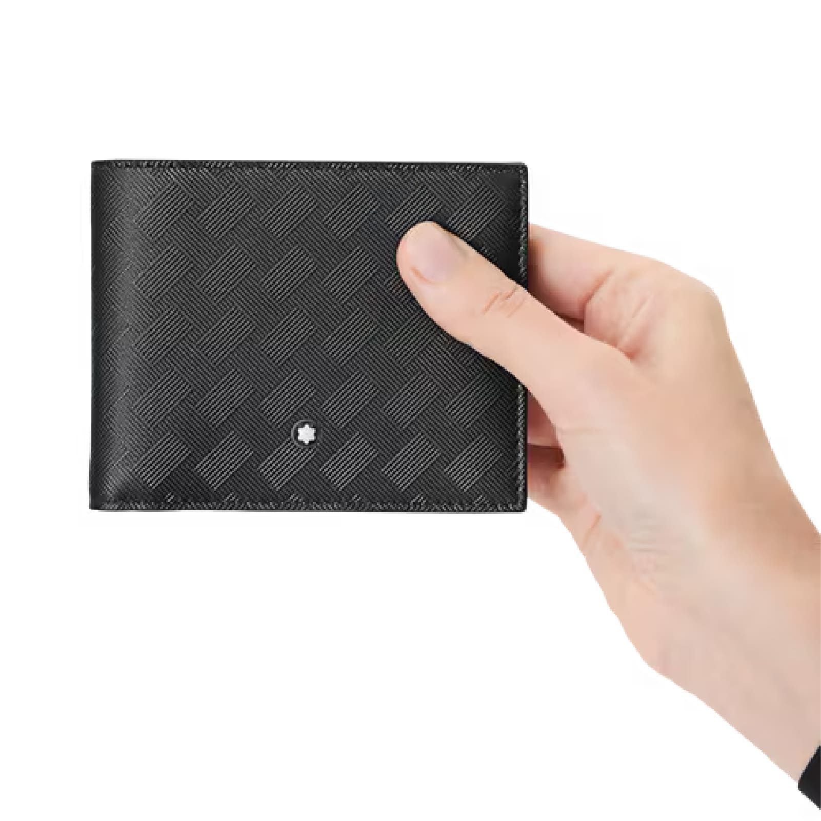 Portafoglio Montblanc Extreme 3.0 in pelle nero con sei tasche MISURA UNICA