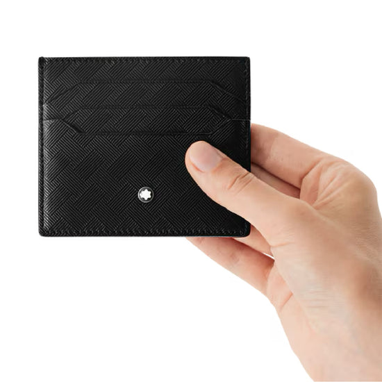 Portacarte Montblanc in pelle extreme con sei tasche color nero MISURA UNICA