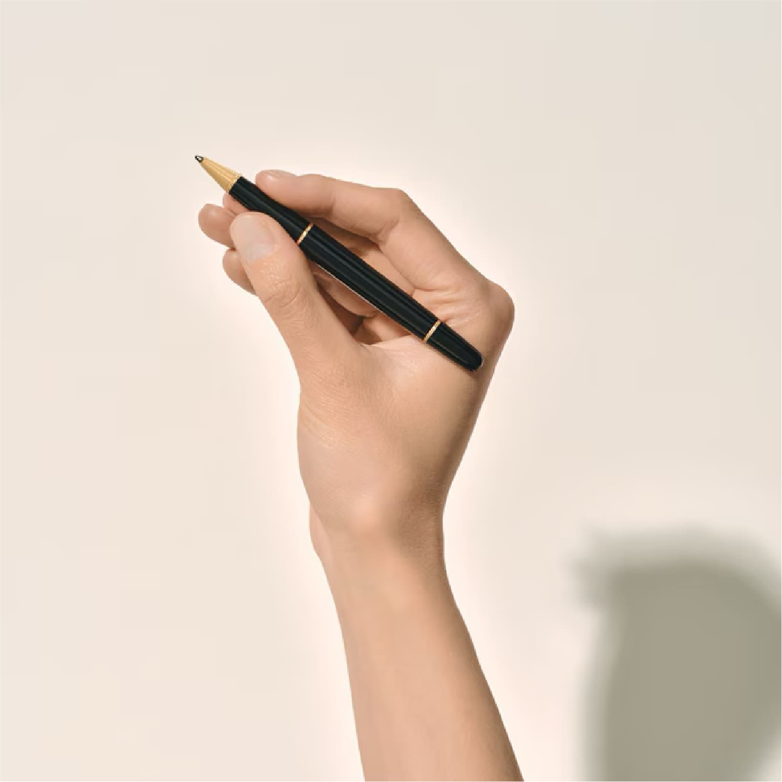 Penna roller Meisterstück Classique placcata in oro color nero MISURA UNICA