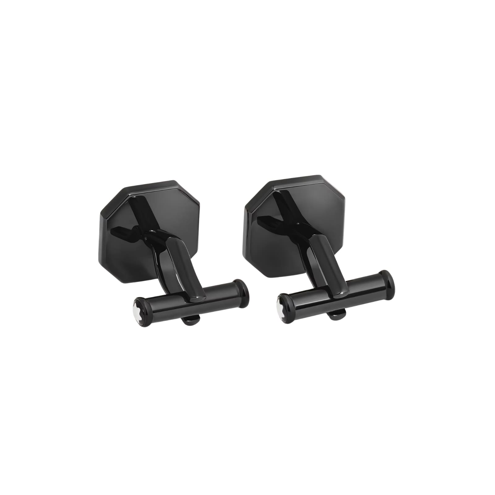 Gemelli Montblanc StarWalker Extreme in acciaio nero MISURA UNICA