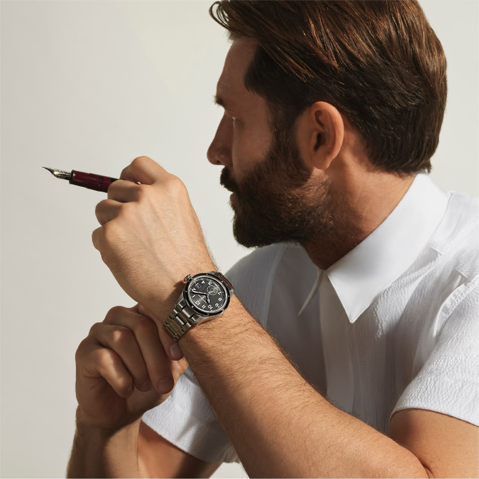 Orologio Montblanc 1858 Small Second 0 Oxygen in acciaio MISURA UNICA