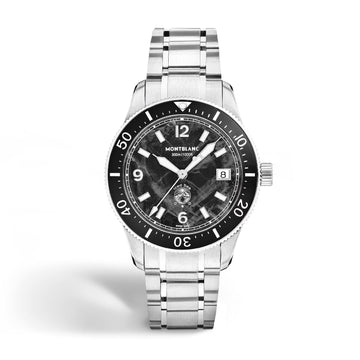 Orologio Montblanc Iced Sea 0 Oxygen in acciaio e nero MISURA UNICA